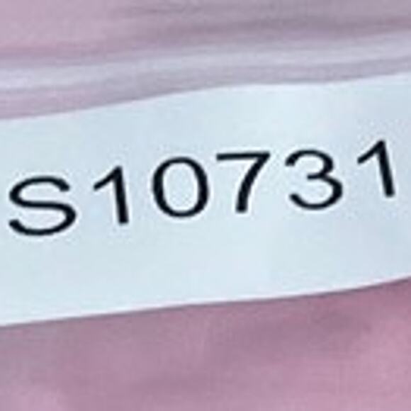 Talbots Womens Blouse Pink Black Polka Dot Ruffle Neck Long Sleeve Petite - Picture 12 of 12